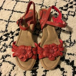 Red Flower Sandal